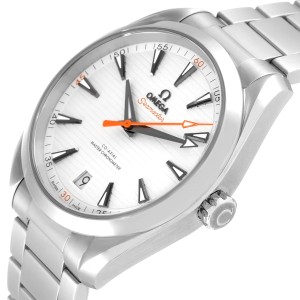 Omega Seamaster Aqua Terra Orange Hand Watch  