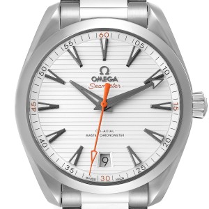Omega Seamaster Aqua Terra Orange Hand Watch  