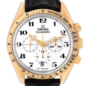 Omega Speedmaster Broad Arrow Enamel Limited Series Yellow Gold Mens Watch  