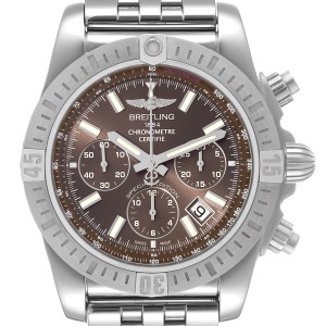 Breitling Chronomat   Airbourne Brown Dial Steel Mens Watch  